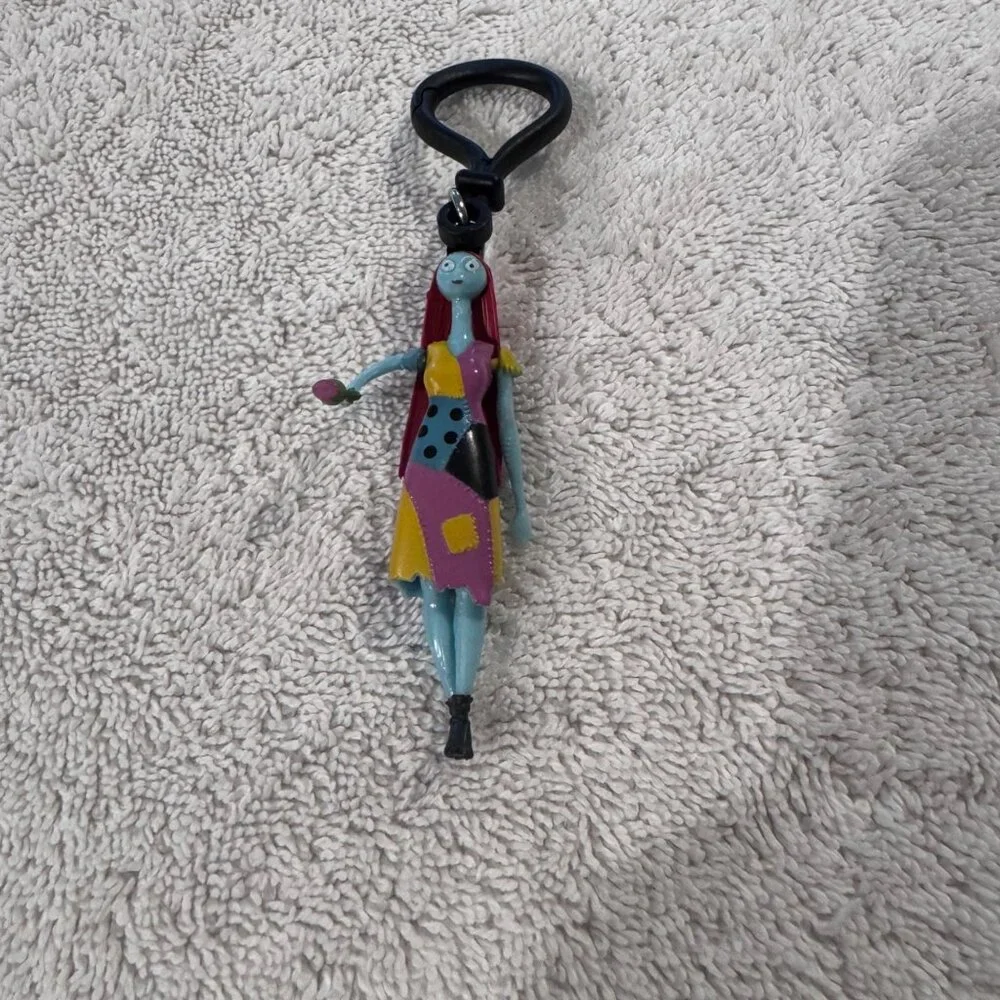 Disney The Nightmare Before Christmas Chibi In Motion Sally figure keychain.